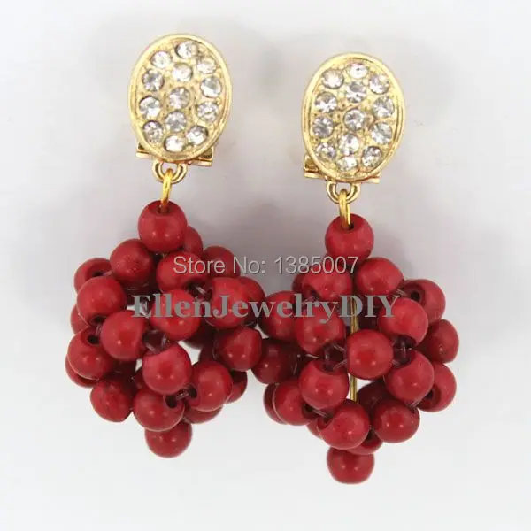 

Red beautiful Beads Earrings,Nigerian beautiful Earrings Bridesmaid Earrings Wedding Gift African Bridal Jewelry