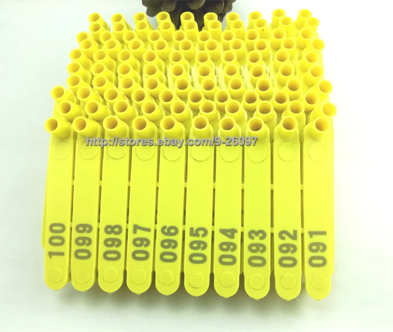 100pcs custom-made Export quality  ear Tag (74mm x 11.5mm)  for Sheep or small animals (not Market replication products)