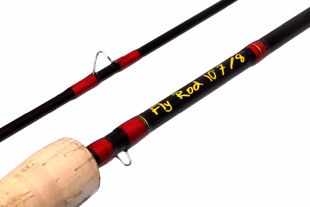 10FT 3 Pieces Carbon Fly Fishing Rod Pole #7/8 3Meters Length Light Feel Medium-Fast Action