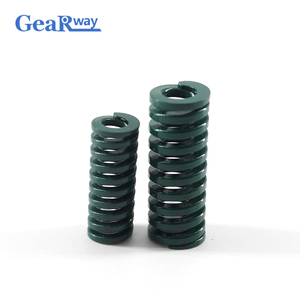 Gearway 4pcs Green Die Spring Long 28% Compression Ratio Compression Die Spring TH12x20/12x25/12x30/12x50/12x55mm Mould Spring