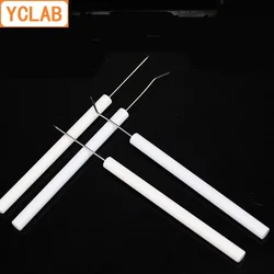 YCLAB Dissecting Needle with Plastic Handle Straight & Elbow Head Inoculation Biology Animal Insect Laboratory Equipment