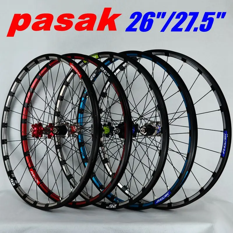 

mountain bike bicycle wheel 26 27.5 29inch Milling trilateral front2 rear4 bearing japan hub super smooth wheel wheelset CNC Rim