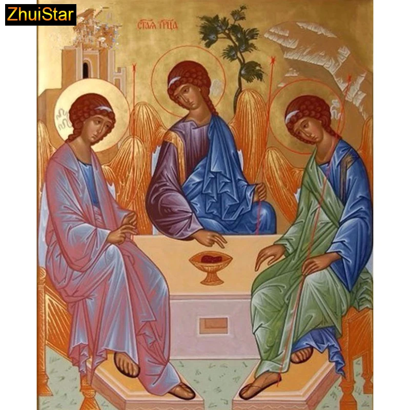 

5D Diy diamond painting cross stitch "Religion Three Nuns" Full Square Diamond embroidery Needlework Rhinestone Mosaic Crafts