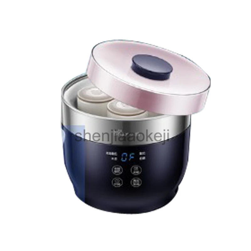 

SNJ-C10T1 Home Fully Automatic Yogurt Maker 4 Ceramic Yogurt Cup Rice Wine Cheese Greece Yogurt Machine 220v20w1pc