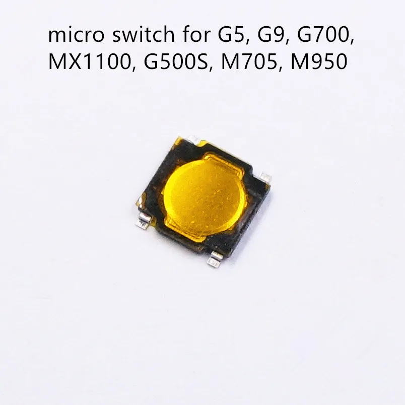 1pc Original Middle Key SMD Micro Switch For Logitech G700 G500 M950 M705 MX1100 G5 G9 Middle Button 4.8 * 4.8 * 0.8mm