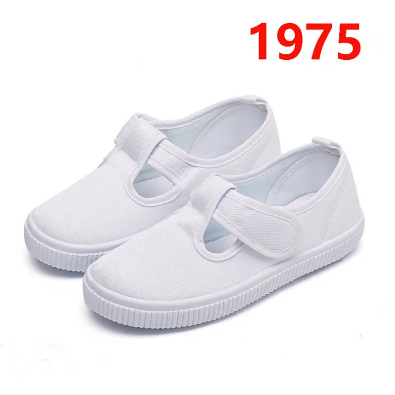 Classic White Canvas Shoes For Girls Boys Children Sport Shoes Breathable Sneakers Boys&Girls Soft Kids School Shoes Size 22-33