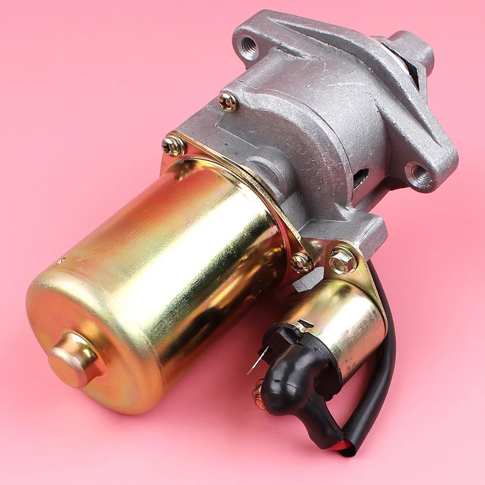 Starter Motor with Solenoid For Honda GX340 GX390 11HP 13HP GX 340 390 188F 190F 4 Stroke Lawn Mower Engine Part