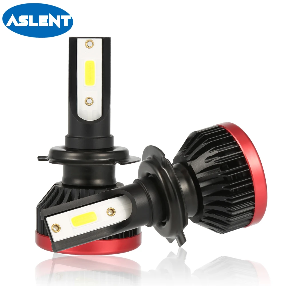 

Aslent NEW 2pcs mini H7 LED H4 H11 H8 H1 H3 HB3 HB4 9005 9006 LED Headlight Bulbs 100W 20000lm 6500K lamps for cars Lights 12V