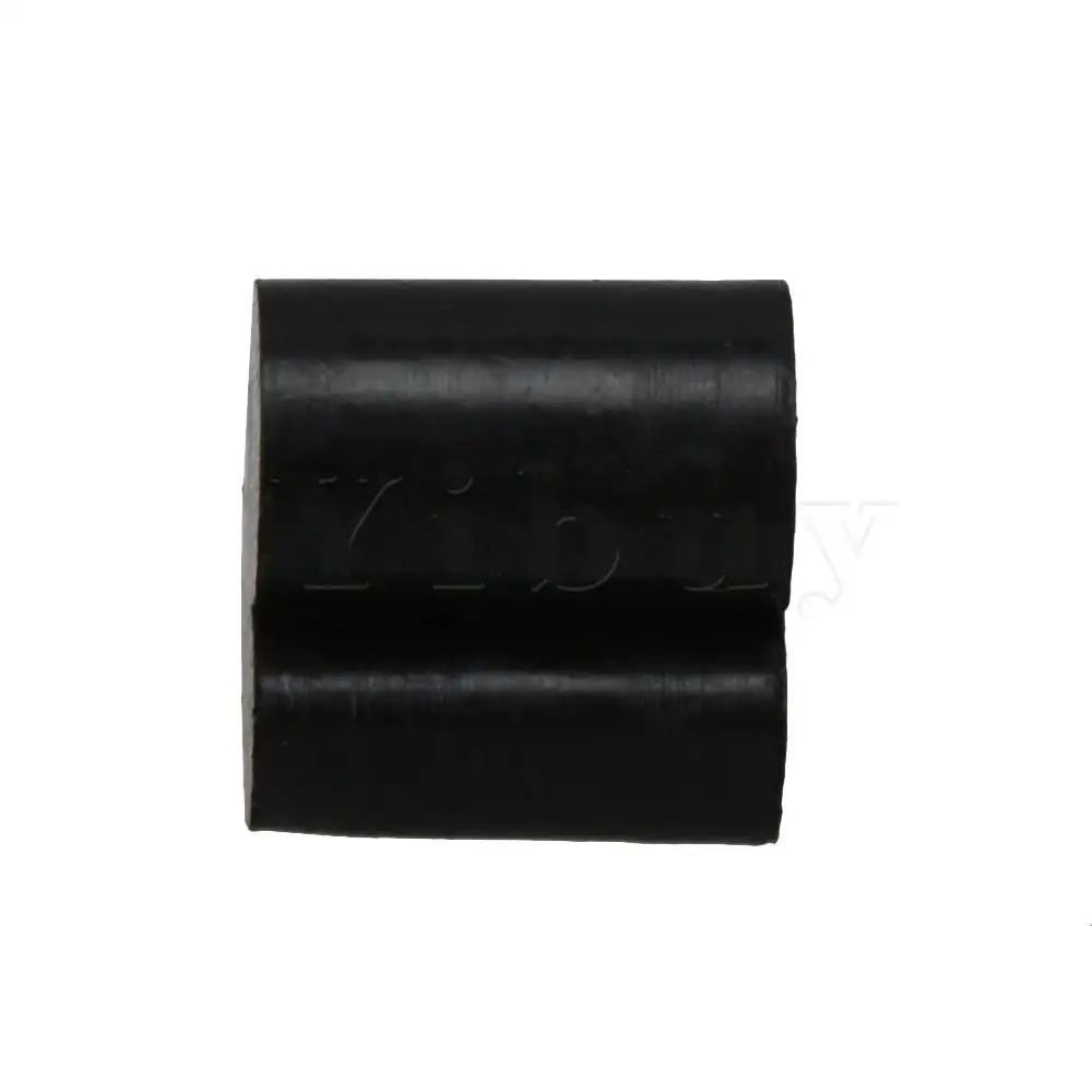 Yibuy   Large Euphonic / Tuba / Horn Piston Rubber Pad Silicone Pad Rotary Valve Rubber Anti-noise Black Pack of 10