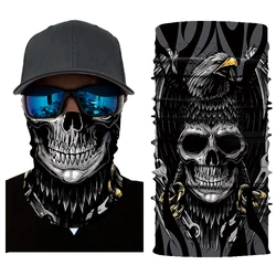 Nowe słońce maska na motocykl Biker osłona twarzy Kominiarka maska Moto chusta na Halloween Kominiarka duch Cagoule Visage Masquerade Mask