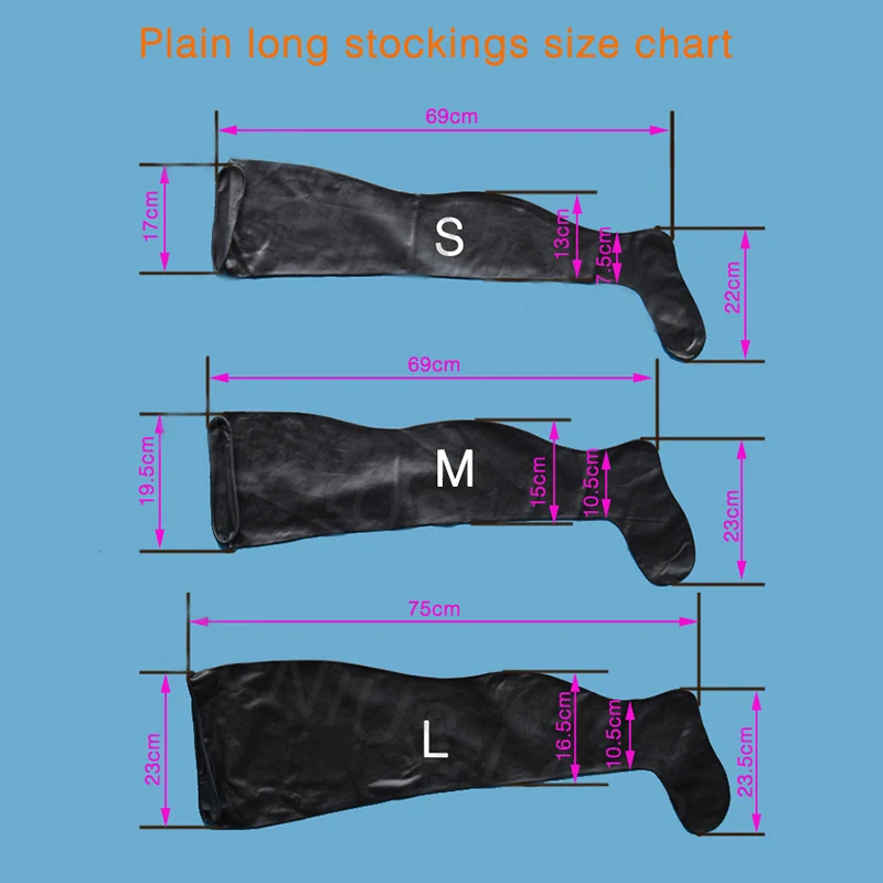 New clear color Latex Stockings Cosplay Hosiery sexy Hose Long socks Seamless  Tights leggings Open sole or full cover