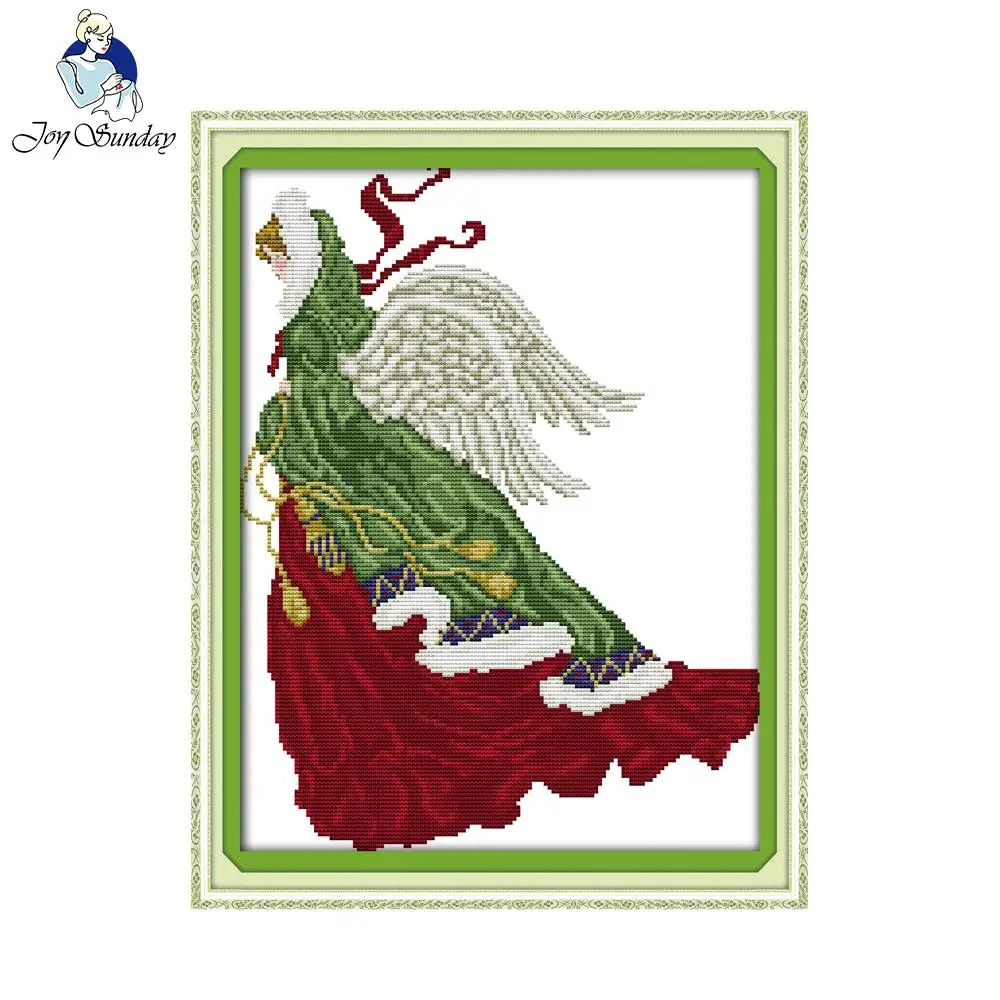 Joy sunday figure style The spring angel cross stitch and country crafts for stamped easy embroidery