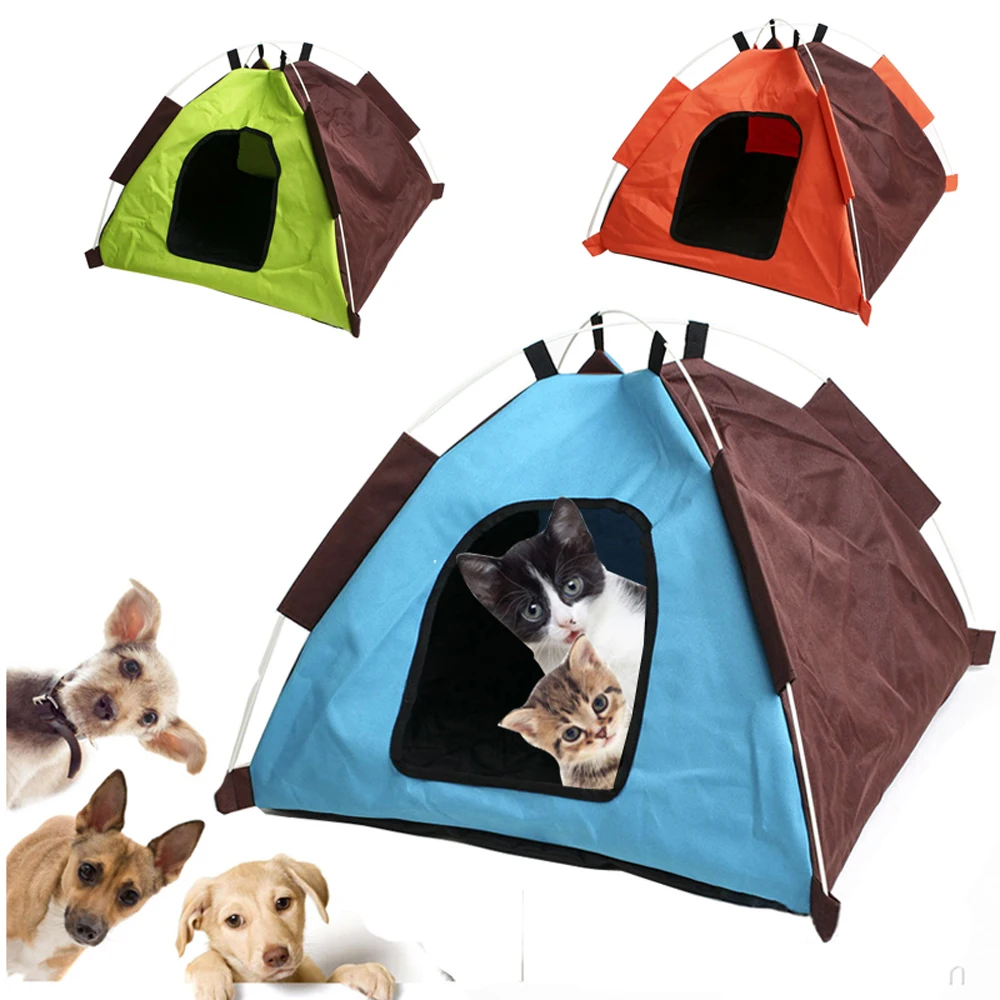 Dog Outdoor Kennel Pet Tent Dog Folding Tent Automatic Dog Camping Rainproof Sunscreen Pet Outdoors House Travel Carrier