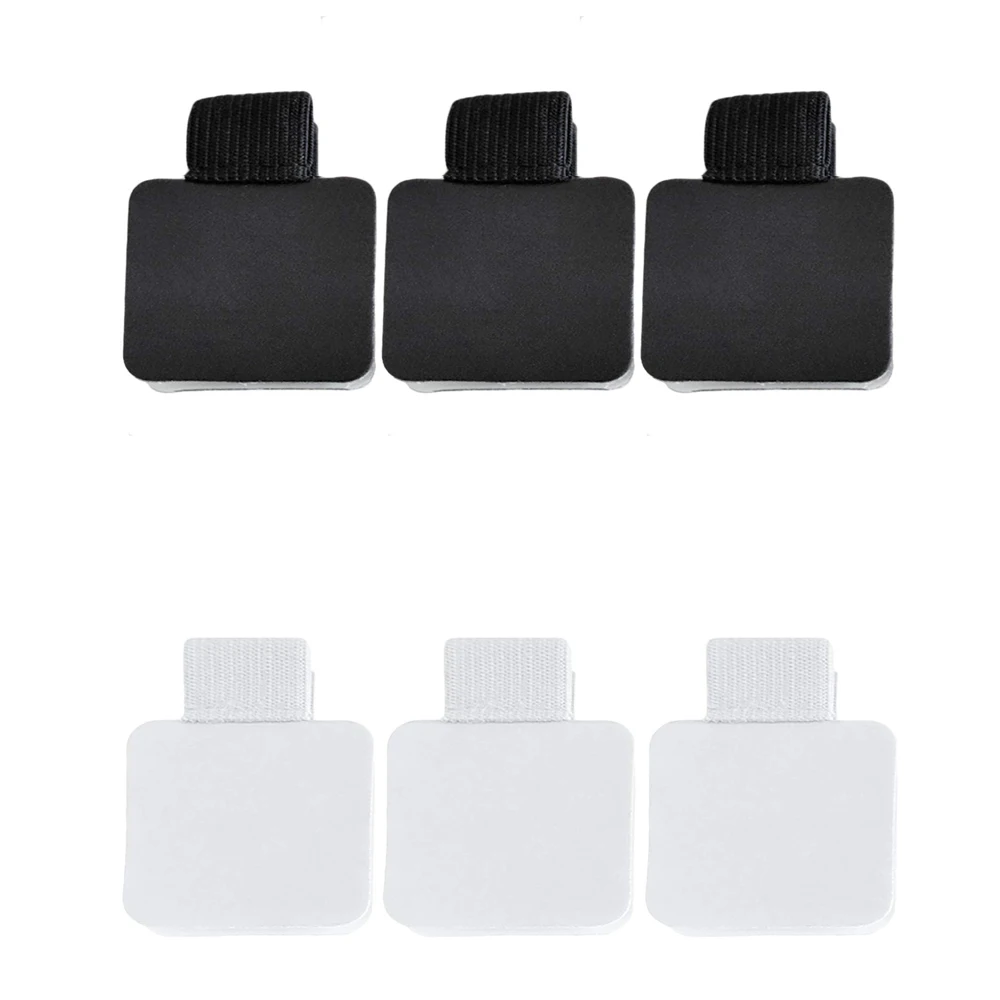 XRHYY 3 PCS Self-Adhesive Leather Pen Holders Clips with Elastic Loop For Planners School Students Hospital Notebooks