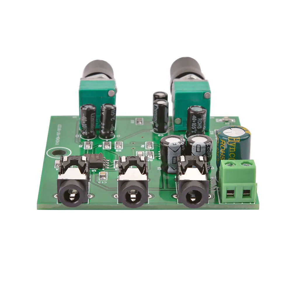 AIYIMA 2Way Stereo Audio Signal Mixer Board Multi-Channels Mixing Board for One Way amplification Output Headset Amplifier Audio