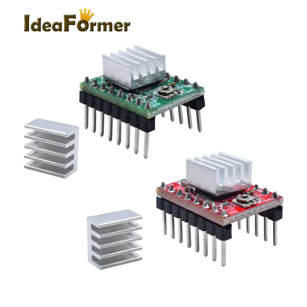 Step Stick A4988 Stepper Motor Driver with Heat Sink Carrier Reprap RAMPS 1.4 1.5 1.6 MKS 3D Printer Control Extension Board