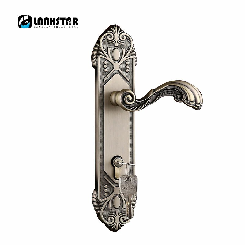 

Wholesale Large Size 50 Lockbody Hard Strength Zinc Alloy Simple European Style Bedroom Door Lock Handle Locks