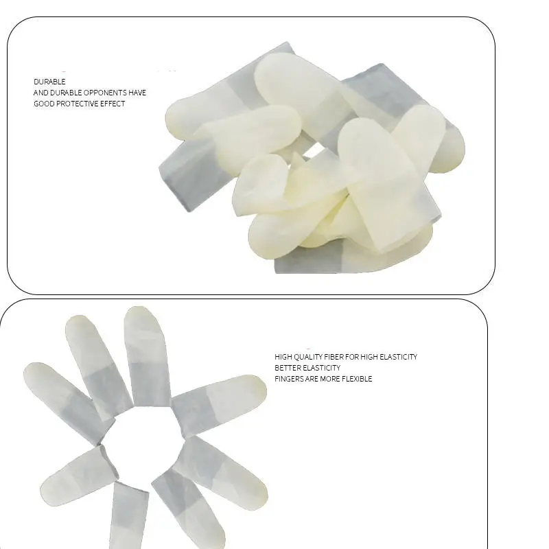 Factory outlet 200 pcs of Disposable Anti Static Rubber Latex Finger Cots industry finger stalls finger gloves samll gloves