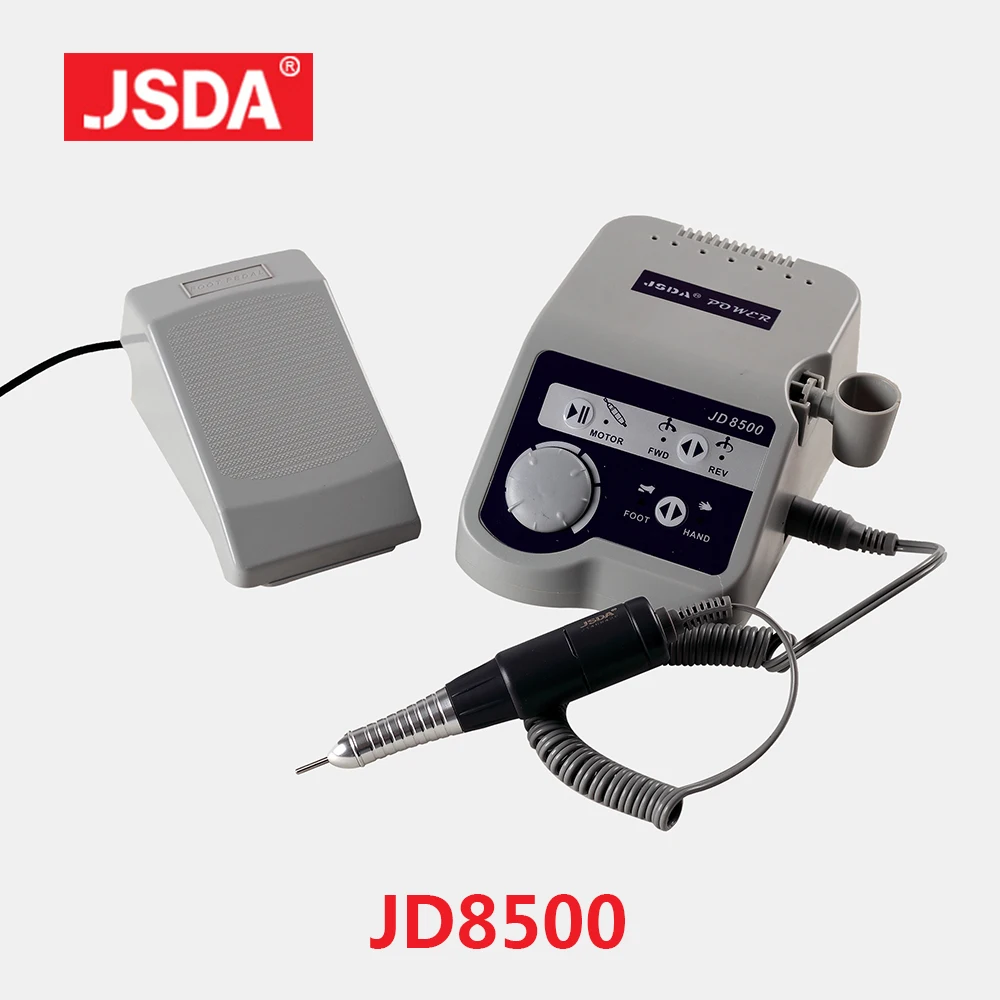 JD8500 EU US Plug trapano per unghie trapano per Manicure elettrico professionale accessorio per unghie trapano 65W 35000 Rpm attrezzatura per Nail Art forte