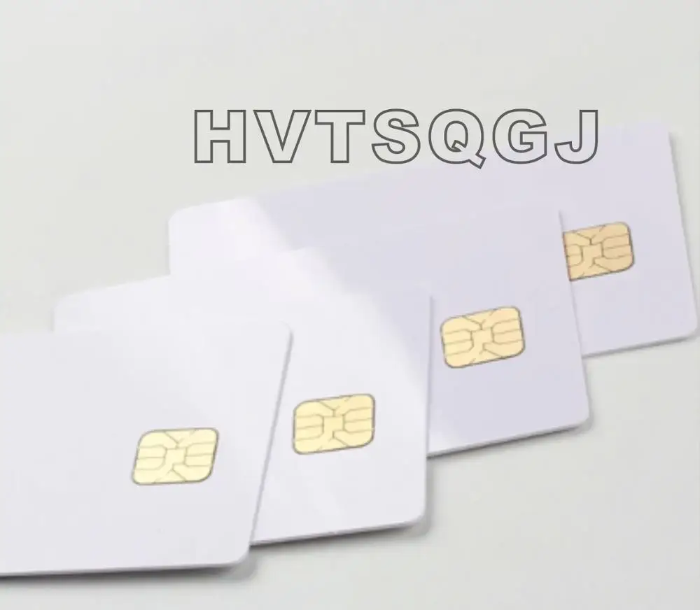 

SLE 4428 Contact IC Big Chip - White PVC Smart Card 30mil Glossy For ACR38U BMC Reader Writer- 10Pcs / Pack