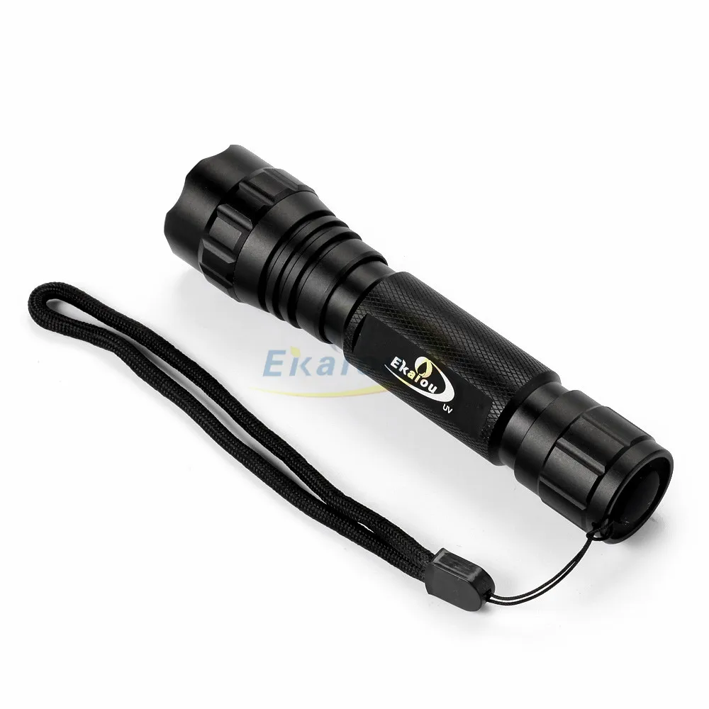 Portable WF-501B UV-Ultraviolet Led Lampe De Poche Flash Light 18650 DulTorch html Lampe 1 Mode 18650 batterie + chargeur