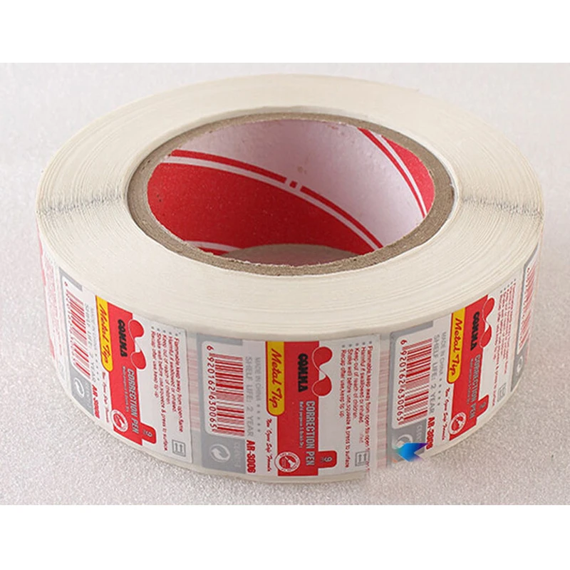 Cheap customized printing waterproof peel off adhesive label private household cleaning label promotion labels and stickers