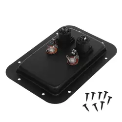 Junction Box 4-Core Socket Jack Plate Terminal Binding Post Dual Speakon Input PA DJ Speaker Cabinet