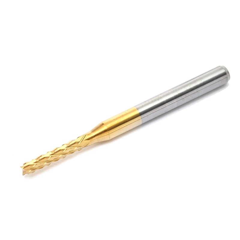 10 pcs 2 millimetri In Acciaio di Tungsteno Titanio Cappotto Carbide End Mill Punte Dell\'incisione di CNC PCB Frese Rotative Fresa Punta del trapano