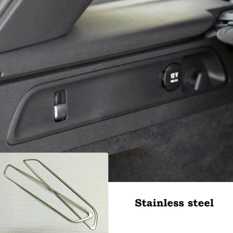 

Stainless steel For Mercedes Benz GLC 2016-2018 accessories Car Trunk Charge Socket Decoration sticker cover trim auto styling