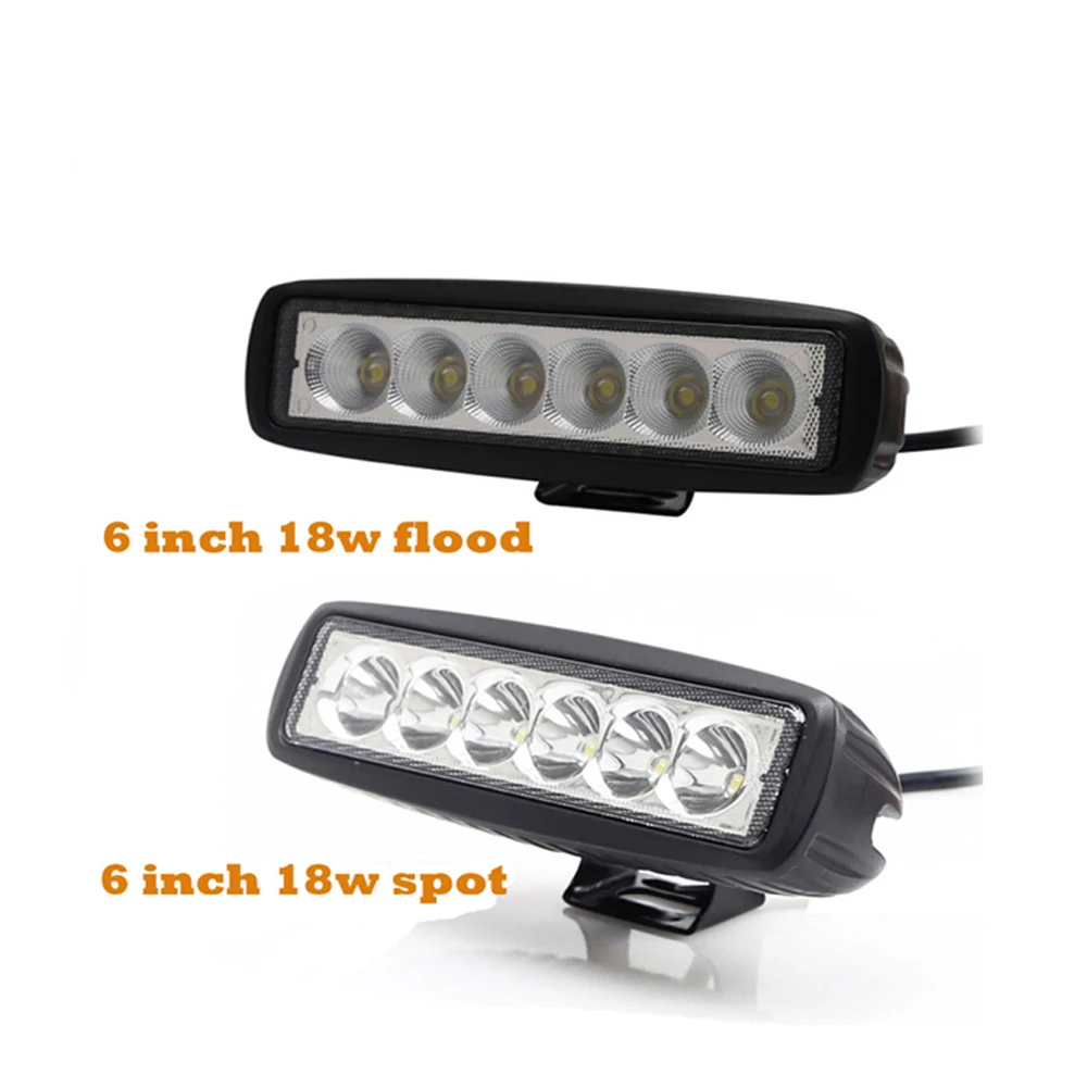 ECHAYAKU 6 Inch 18W 24W 54W LED work Light Bar 12V 24V Motorcycle Off road 4x4 ATV Daytime Running Light Truck Tractor Spotlight