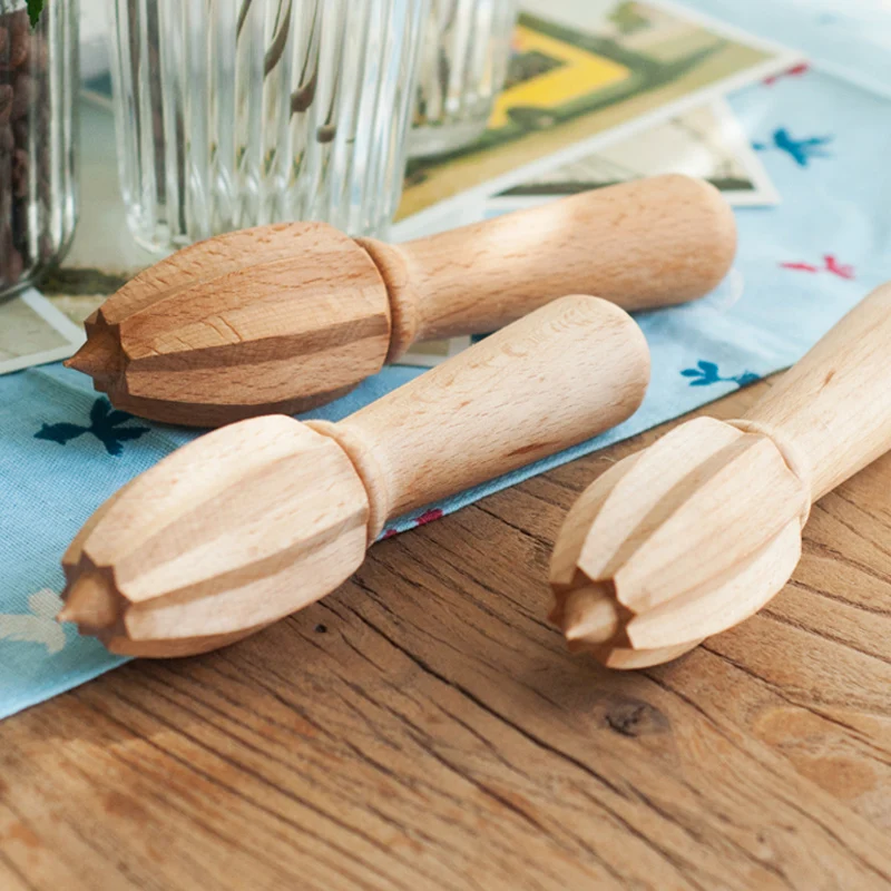 Solid Wood Lemon Reamer Mini Wooden Lime Squeezer Juicer Orange Citrus Fruits Extractor Reamer Wooden Utensils Kitchen Gadgets