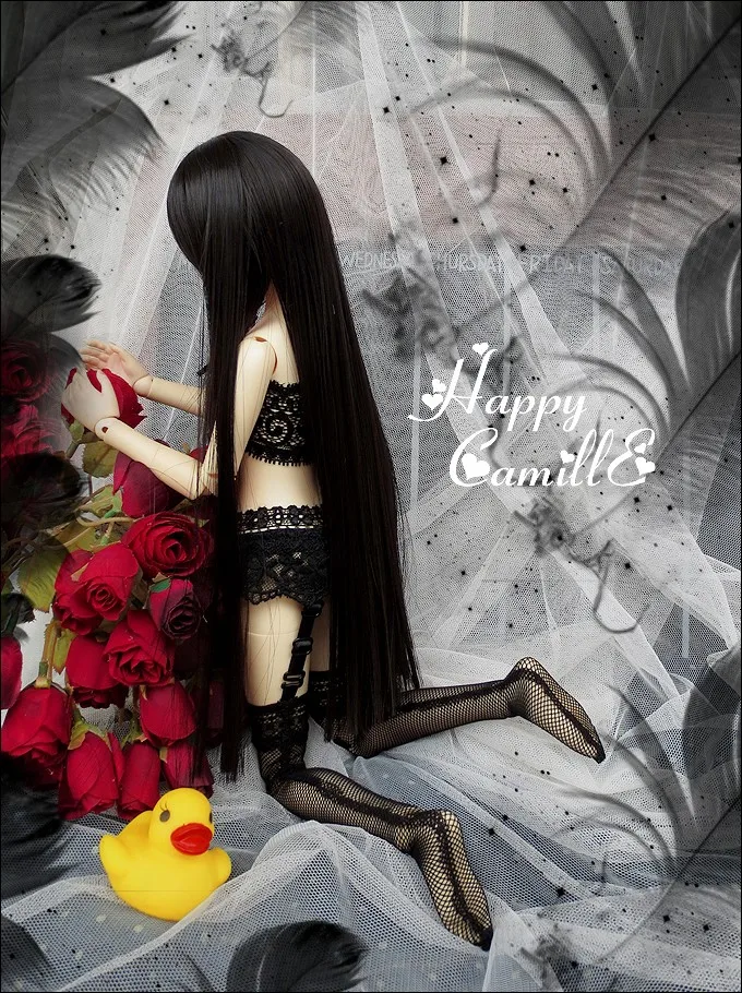 1/4 1/3 schaal BJD kleding BH's + slips + kousen pak voor BJD/SD pop accessoires, niet inbegrepen pop, schoenen, pruik en andere 1219