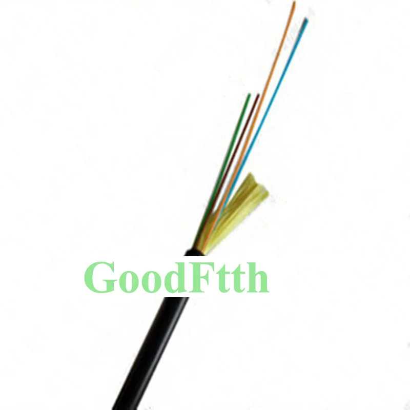 Outdoor Tactical Field Site Optical  Cable SM 4cores Black TPU GoodFtth 1km 2km 3km 1000m 2000m 3000m