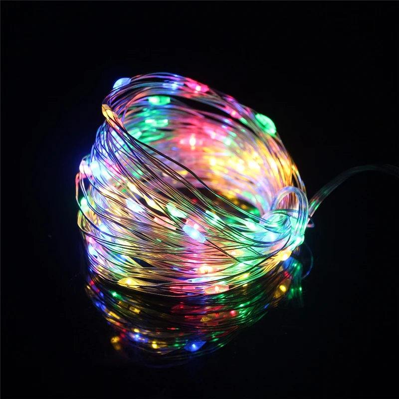 Rgb Led String Lights Waterdicht 5M 50Leds 10M 100Leds 4.5V Usb Fairy Kerst Draad Party bruiloft Vakantie Met Afstandsbediening