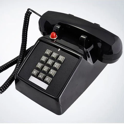 Retro Telephone Landline Old-Fashioned decoration Antique fixed Phone Office Home Hotel movie black white red telefono fijo