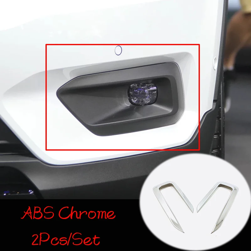 

ABS Chrome For Volvo XC40 T5 2017 2018 2019 Car Accessories Front Fog Lampshade Cover Frame Cover Trim Car Sticker Styling 2Pcs