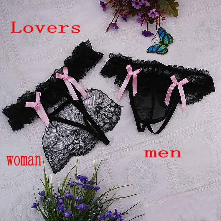 2017 Sexy men underwear dew Penis sleeve sexy perspective lace sissy thong Temptation gay men Underwear jockstrap