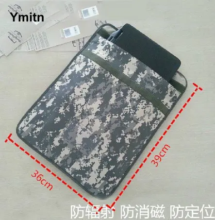 10pcs New Ymitn camouflage canvas Bags RF Signal Blocker Anti-Radiation Shield Case Pouch for Large phone / computer