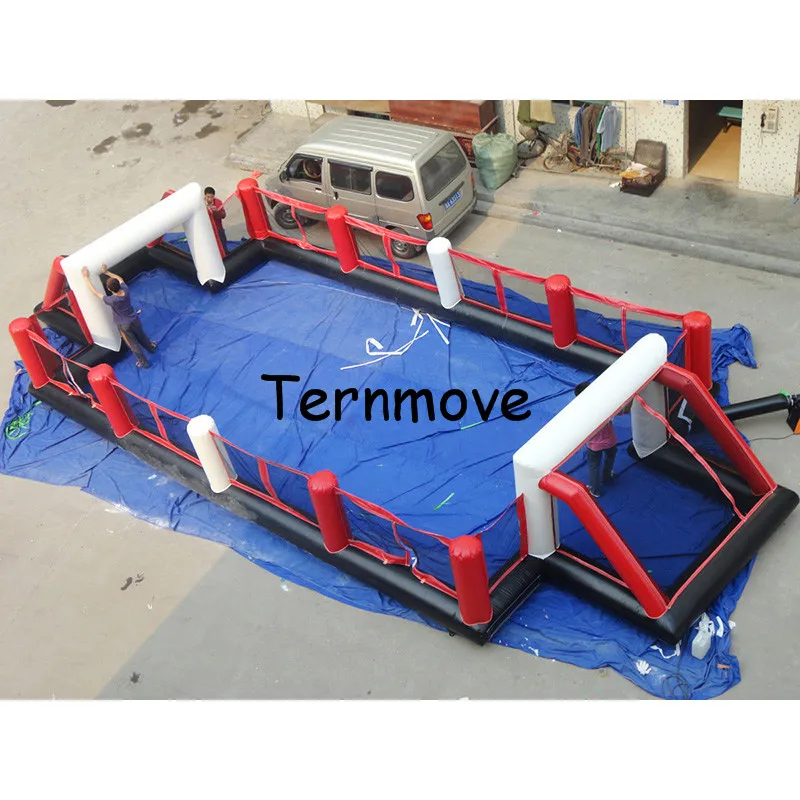 inflatable football field,Football table Human Football Court Kids castle sport playground 8*3.3m mini inflatable soccer field