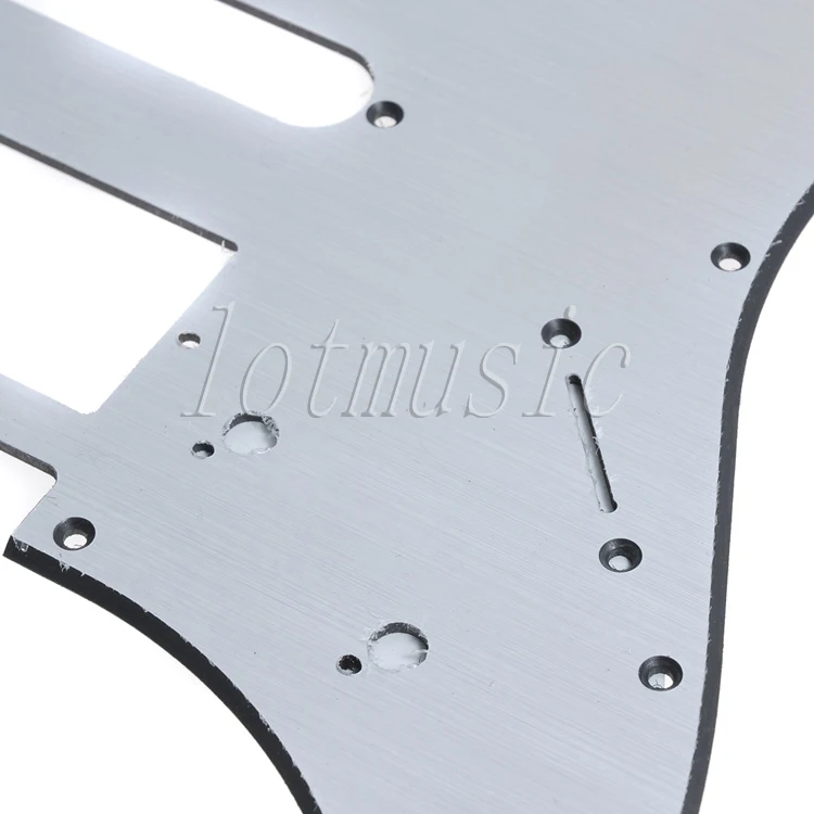 Aluminum Pickguard For Fender Stratocaster Style Electrc Guitar HSH,Brushed Surface