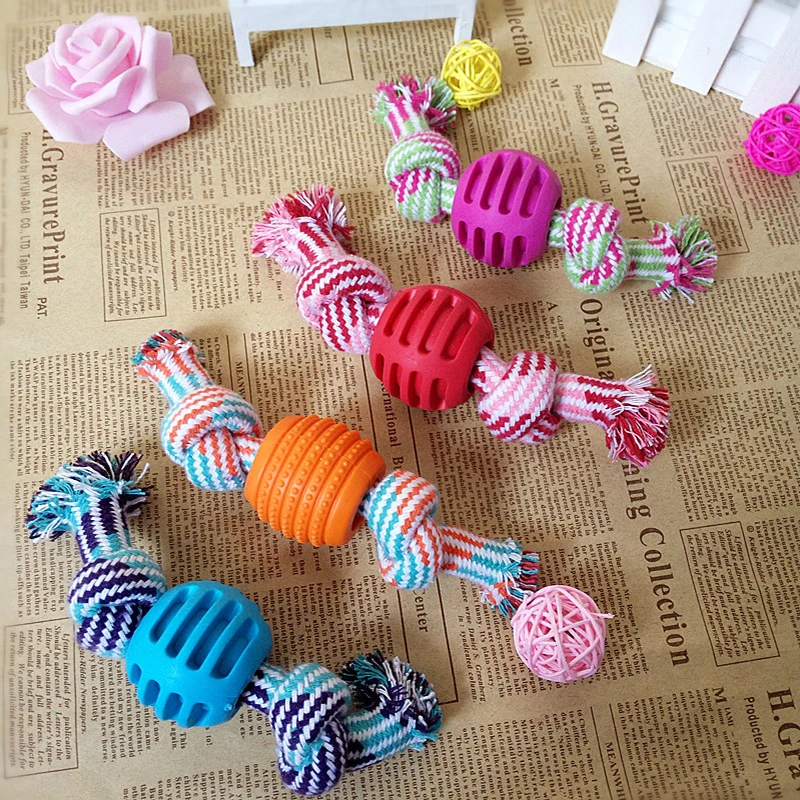 Pet Supplies Popular Toys For Dogs Cotton Rope Toy Ball Resistant Molar Toy For Dog Teeth Rope Can Eat To Clean The Stomach