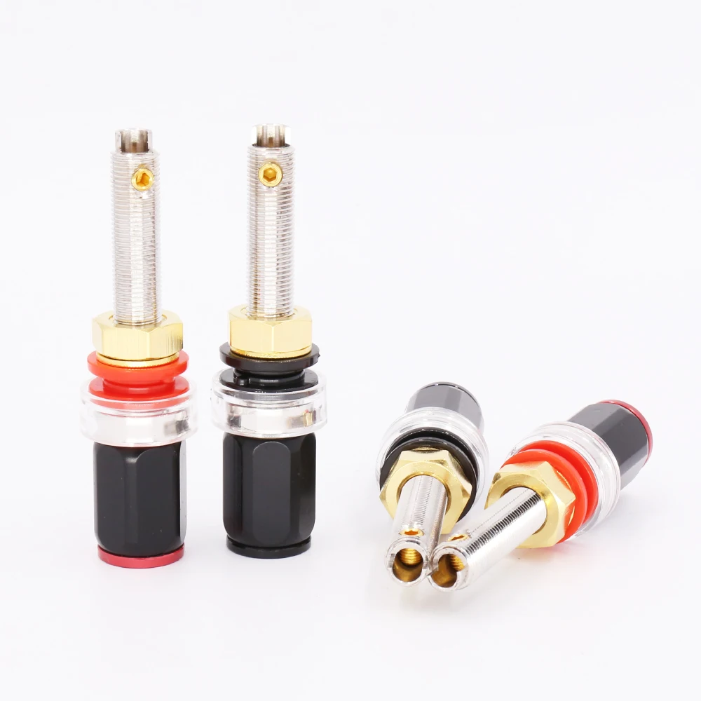 محطات مكبرات صوت مطلية بالروديوم ، موصل أعمدة الربط ، موصل مقبس موزة للإناث