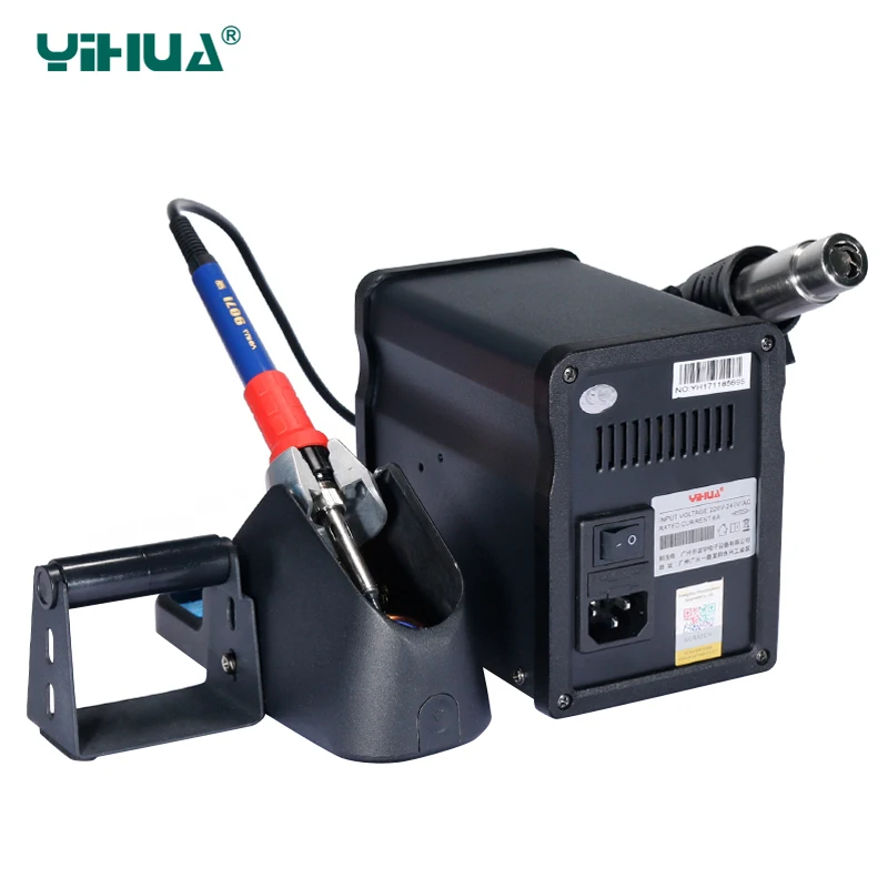 YIHUA 995D New Upgrade 720W Rework Soldering Station 2 in 1 Hot Air Gun 60W Soldering Iron SMD BGA Welding Repair Tool Station