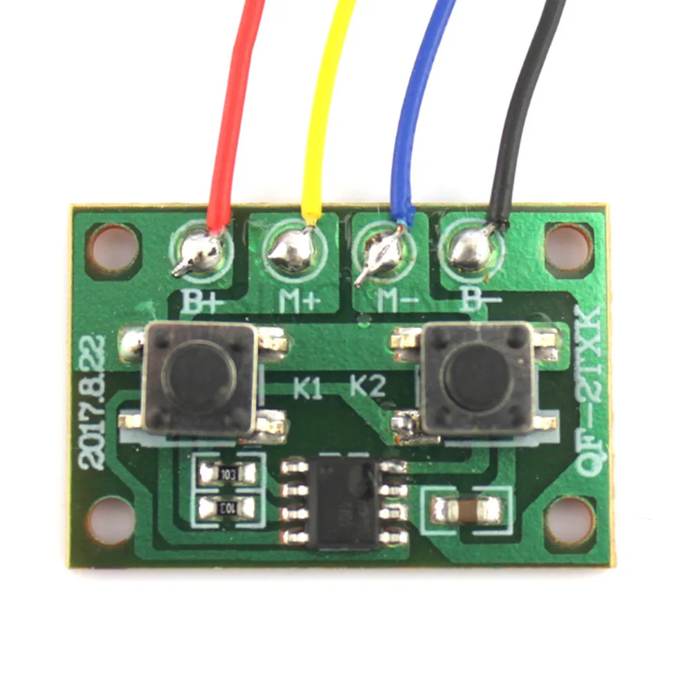 Two ways Electronic version of two-channel wired remote control board Controllable one motor forward and reverse