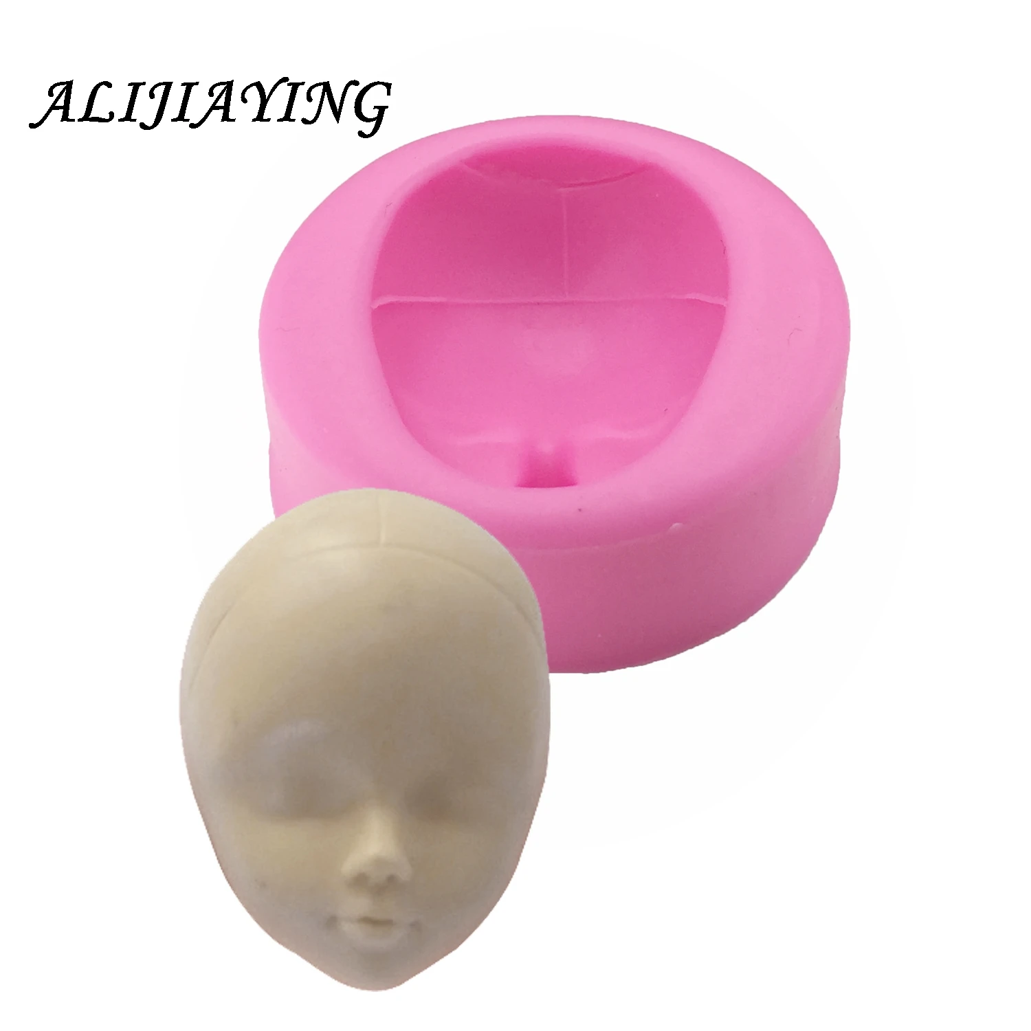 

Sugarcraft girl woman face silicone cake mold fondant mold cake decorating tools chocolate gumpaste mold clay mould D0659