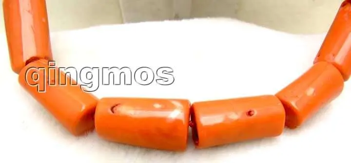 GENUINE Big 20-35mm NATURAL Graduate Thick Slice Orange Coral Long 35