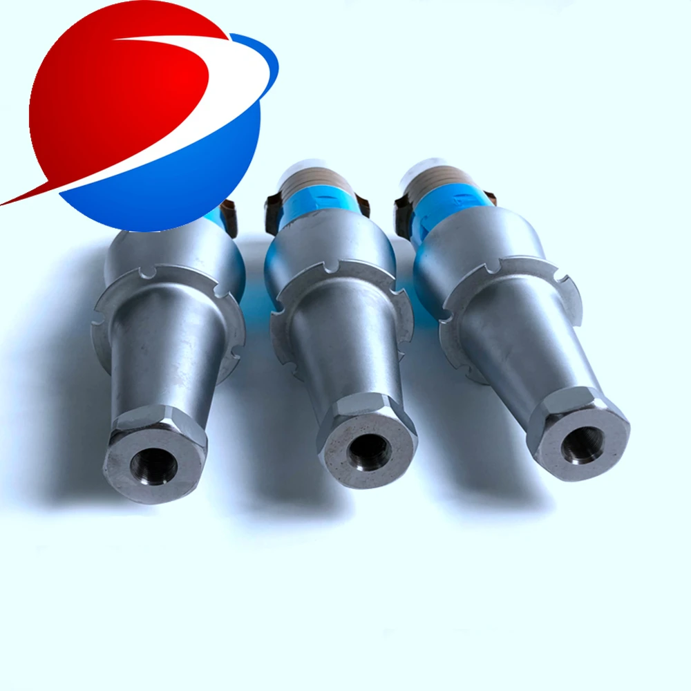Ad alta potenza piezoelettrico saldatore ad ultrasuoni trasduttore 1000W 15khz per la saldatura di plastica macchina e macchina di taglio trasduttore