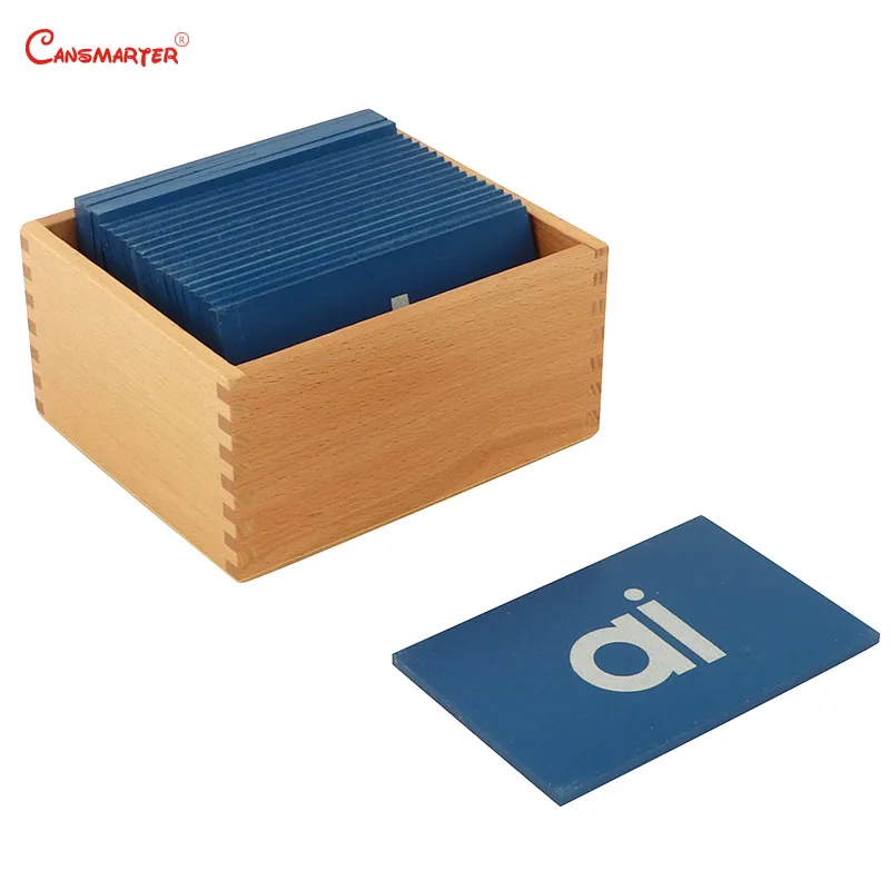 

Montessori Materials Teaching Aids Chinese Sandpaper Letter Exercise Box Student Wooden Toys for Children