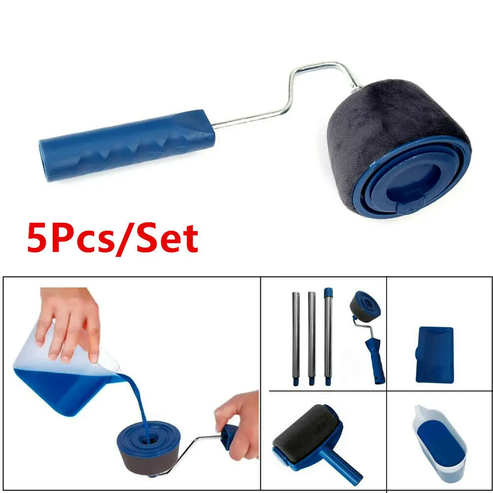 Car 5 piece/set of paint runner roller paint brush kit