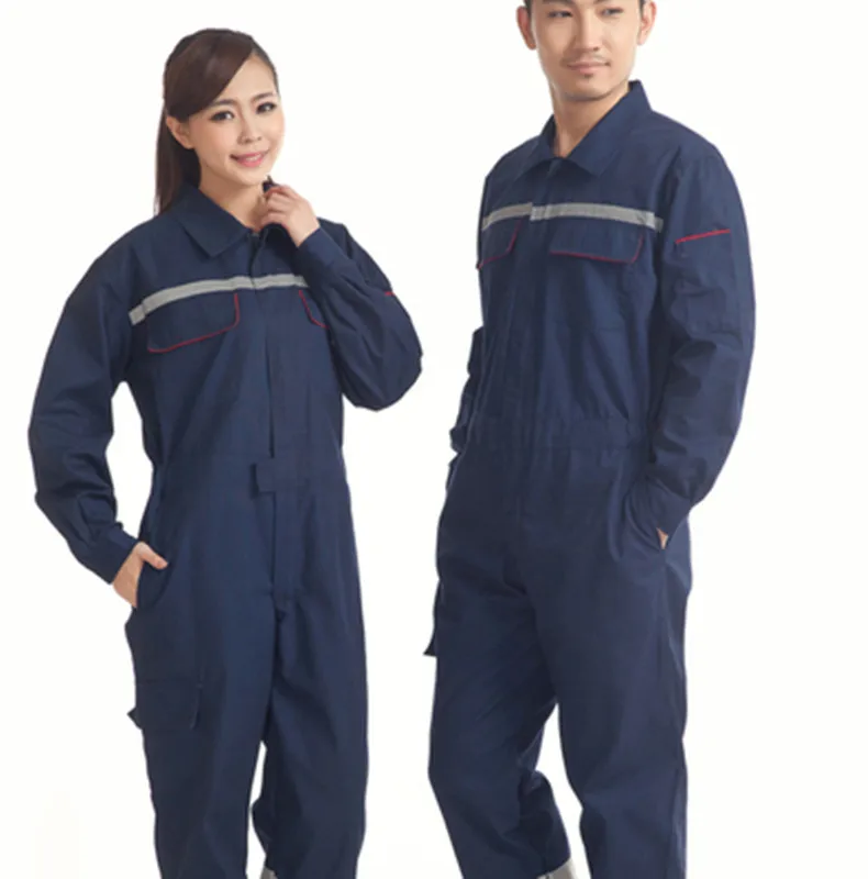 Autumn Unisex Engineering Worker Clothing Wear Auto Repair Factory Workshop Uniform long Sleeve Siamese Work Clothing